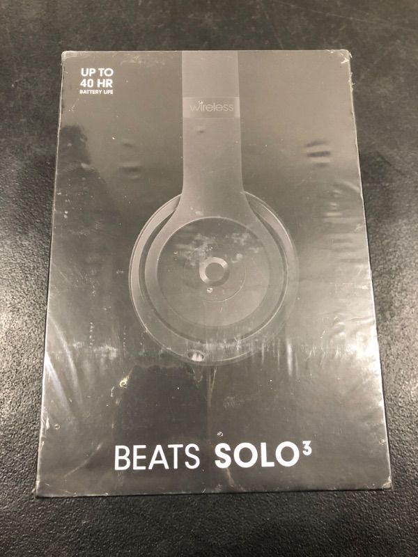 Photo 4 of Beats Solo3 Wireless On-Ear Headphones - Apple W1 Headphone Chip, Class 1 Bluetooth, 40 Hours of Listening Time, Built-in Microphone - Black (Latest Model)