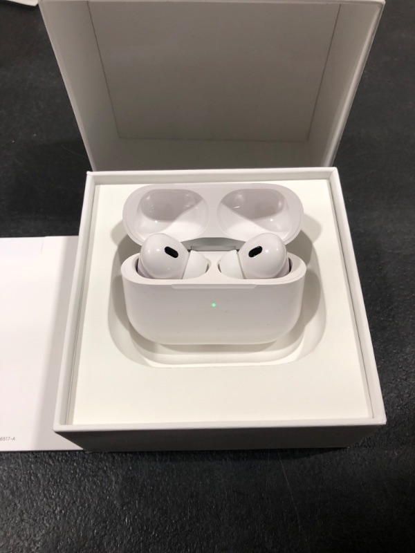 Photo 3 of Apple AirPods Pro (2nd Generation) Wireless Ear Buds with USB-C Charging, Up to 2X More Active Noise Cancelling Bluetooth Headphones, Transparency Mode, Adaptive Audio, Personalized Spatial Audio USB-C Without AppleCare+