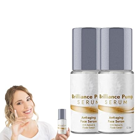 Photo 1 of 2Pcs Brilliance Pump Eye Serum,Brilliance Pump Anti Aging Serum, Anti Aging Face Serum,Brilliance Pump Anti Wrinkle Skin Care Serum