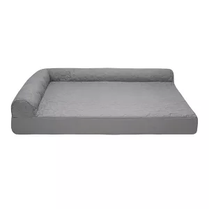 Photo 1 of FurHaven Paw-Quilted Orthopedic Deluxe L-Chaise Dog Bed
