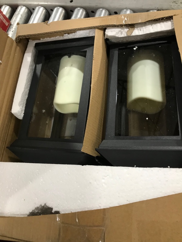 Photo 2 of Black Post Patio Lights 2pk