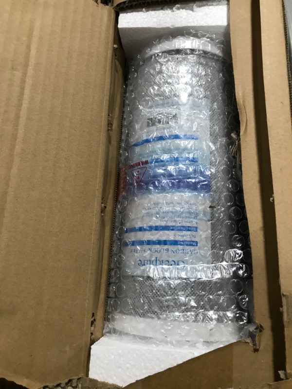 Photo 1 of 10-Inch Whole House Carbon Block Water Filter -4.5" x 10"-5 Micron- Pack 4