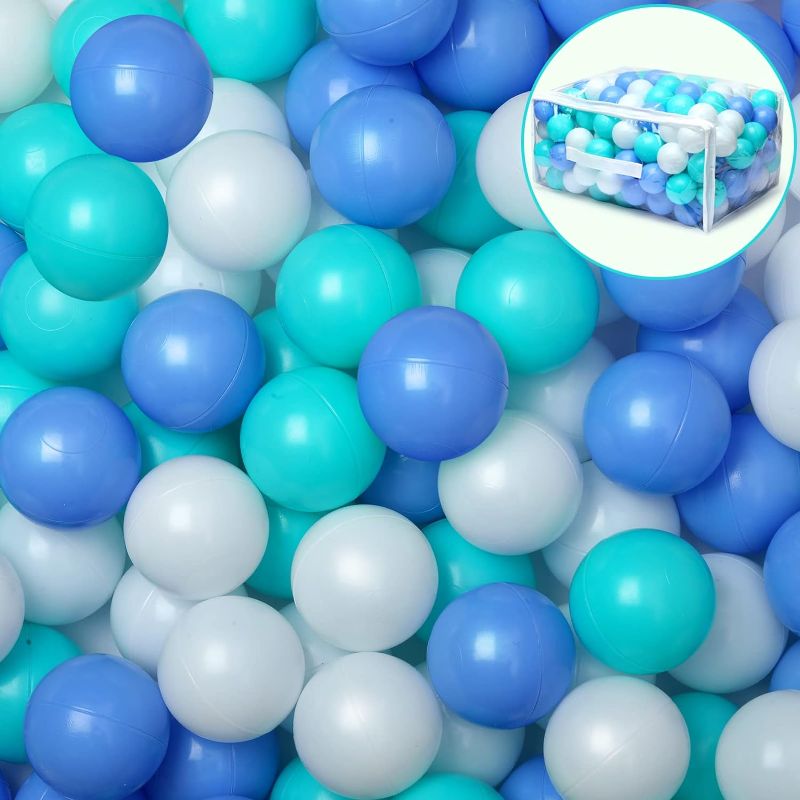 Photo 1 of 100 Ball Pit Balls for Kids, Plastic Balls for Ball Pit, Play Balls for Toddlers Babies, Ideal for Ball Pit, Kiddies Pool, Indoor Playpen
