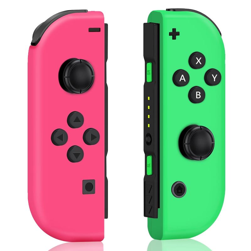 Photo 1 of Controller for Nintendo Switch, Compatible with Nintendo Switch Controller, Right and Left Switch Joypad Controllers Wireless Replacement Joy-pad Controller for Switch/Switch OLED, Screenshot/Wake-up
