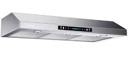 Photo 1 of 36 in. 900 CFM Ducted Under Cabinet Range Hood in Stainless Steel With LED Lights
