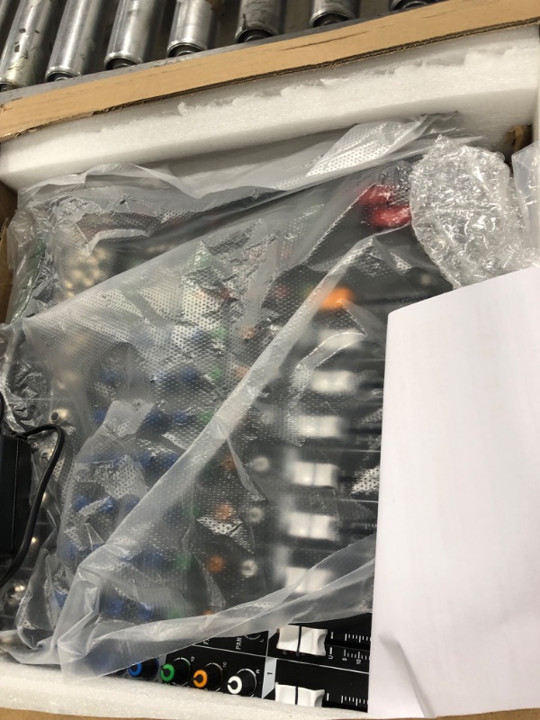 Photo 1 of XTUGA 80CT 8 Channel Mixer for PC Recording Sound Controller Audio Interface with Digital Effect Studio Mixer with 48V Phantom Power RCA Input XLR CT80