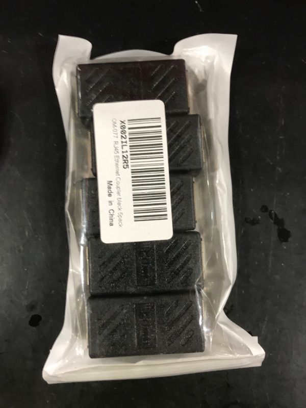 Photo 1 of RJ45 Coupler Ethernet Cable Extender 6 Pack in Line Network Cable Coupler Cat7 Cat6 Cat5 Cat5e Ethernet Coupler Adapter Female to Female, Black