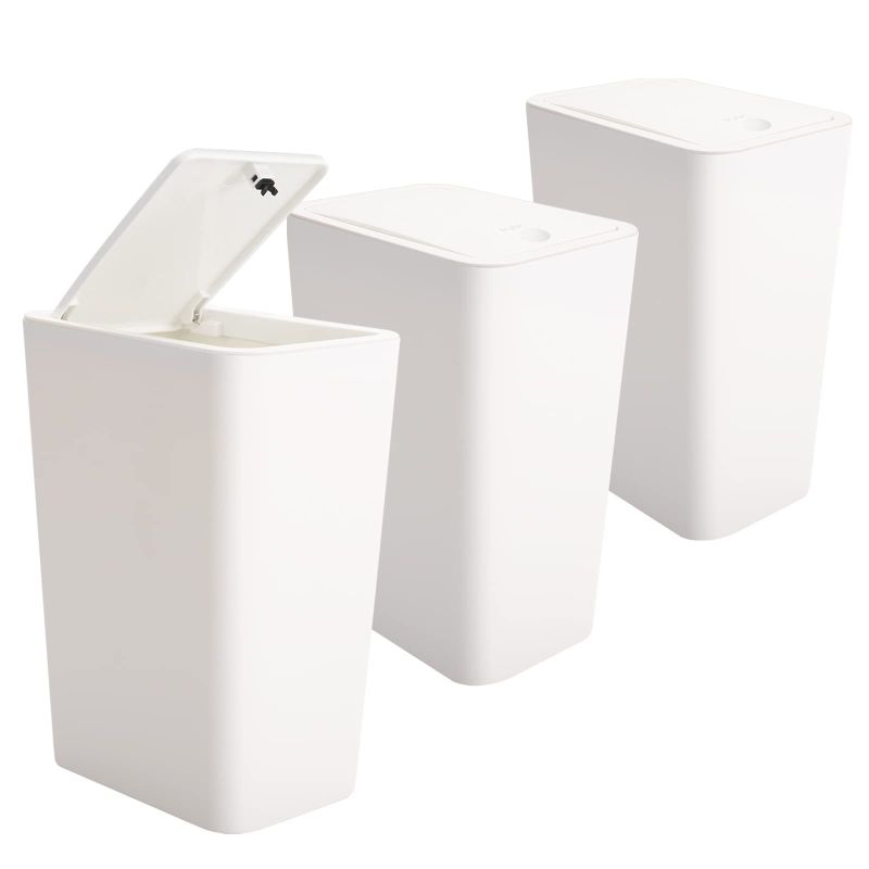 Photo 1 of 3pack Small Bathroom Trashcans