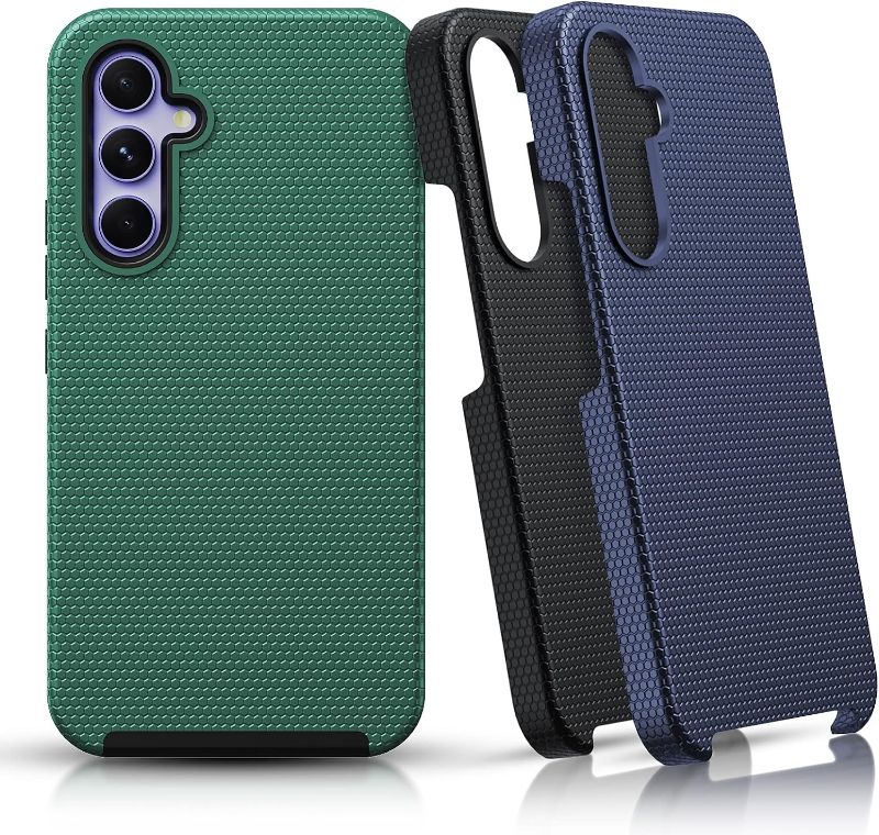 Photo 1 of for Samsung Galaxy A54 5G Phone Case: (??? ??? ??? ??? ????) Dual Layer Samsung A54 5G Cover (Black + Blue + Green)