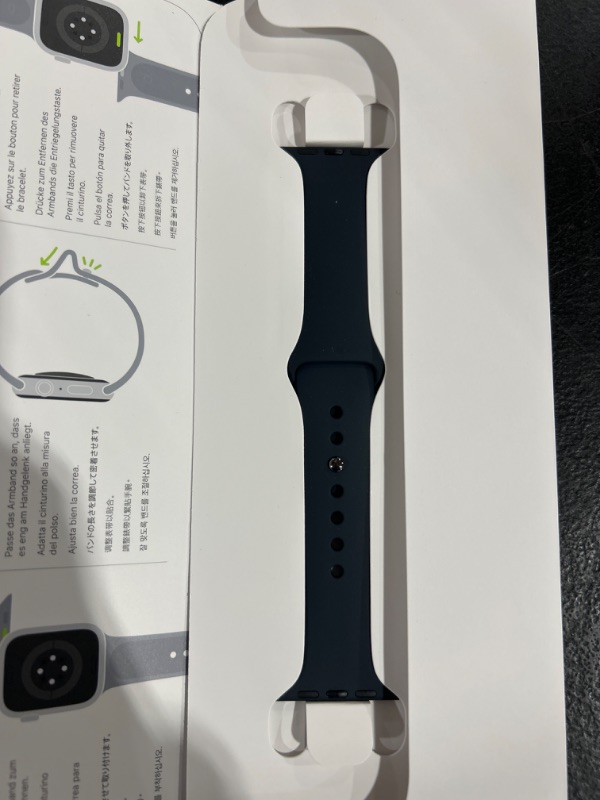 Photo 3 of Apple Watch SE 2nd Generation (GPS) 40mm Midnight Aluminum Case with Midnight Sport Band - S/M