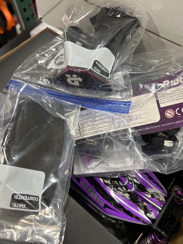 Photo 1 of RIAARIO 1:14 RTR Brushless Fast RC Cars for Adults, Max 63mph Hobby RC Truck, 4X4 Remote Control Car for Boys with Carbon Fiber Chassis & Metal Gear, Oil Filled Shocks Electric Vehicle Buggy for Kids 1:14 Brushless Purple