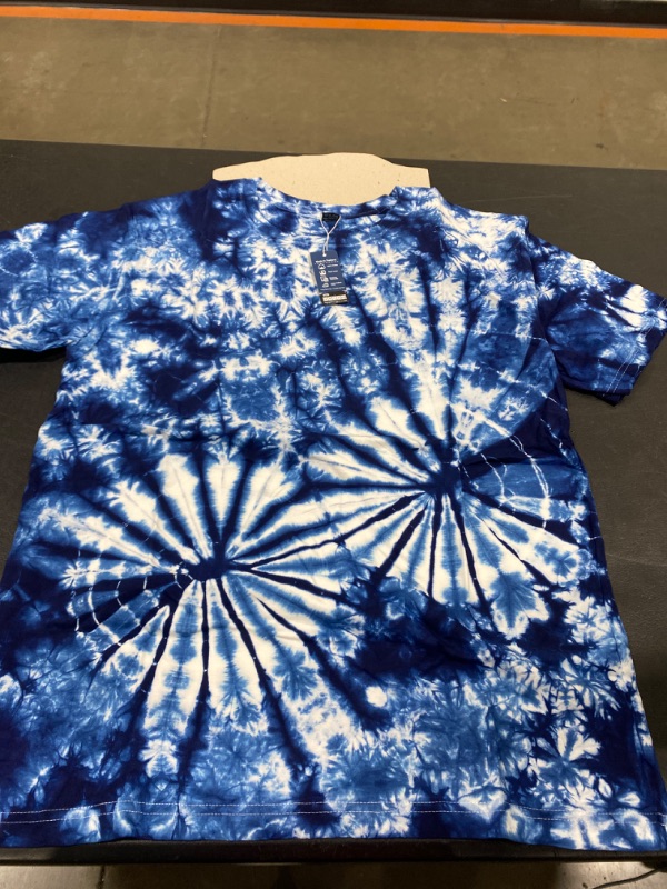 Photo 1 of BLUE TIE DYE T SHIRT SIZE LARGE