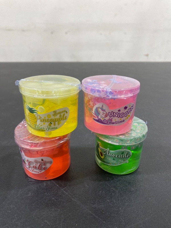 Photo 1 of 4 Pack Clear Slime