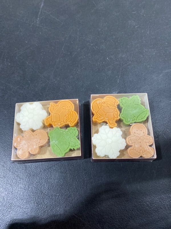 Photo 1 of 2 Pack Christmas Candles, Mini Christmas Candles, Christmas Decoration, Scented Candles for Home, Tealight Candle Set for Christmas Party, Home Decoration, Christmas Gifts, Candle Sets (Orange Santa)