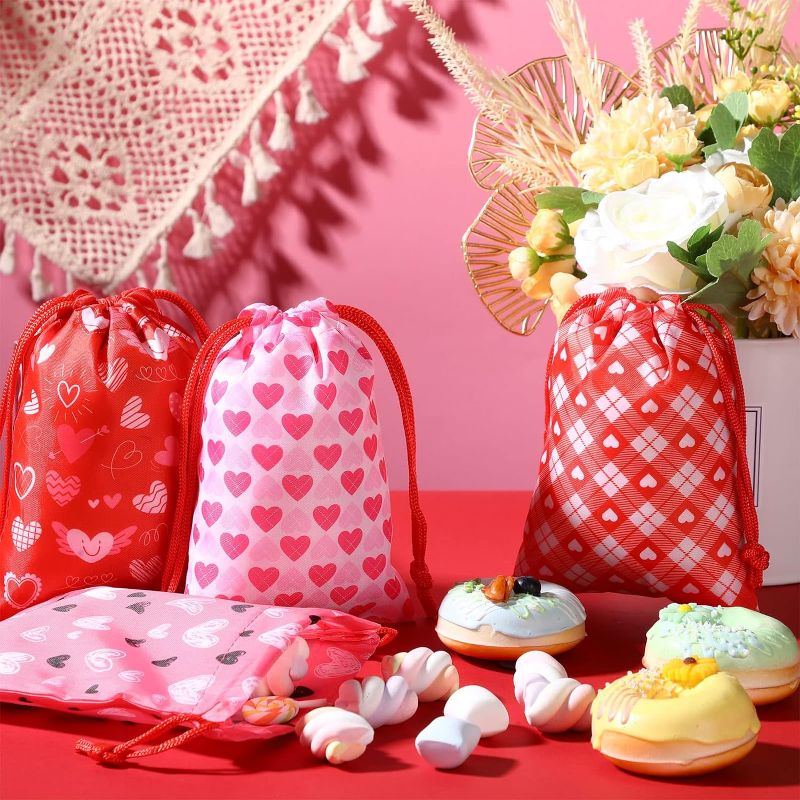 Photo 1 of 24pcs Valentines Reusable Sacks, Gifts