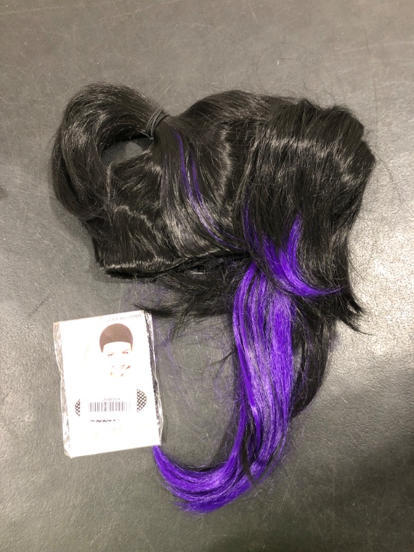 Photo 2 of Black Gradient Purple with Ponytails Kochou Shinobu Cosplay Wig