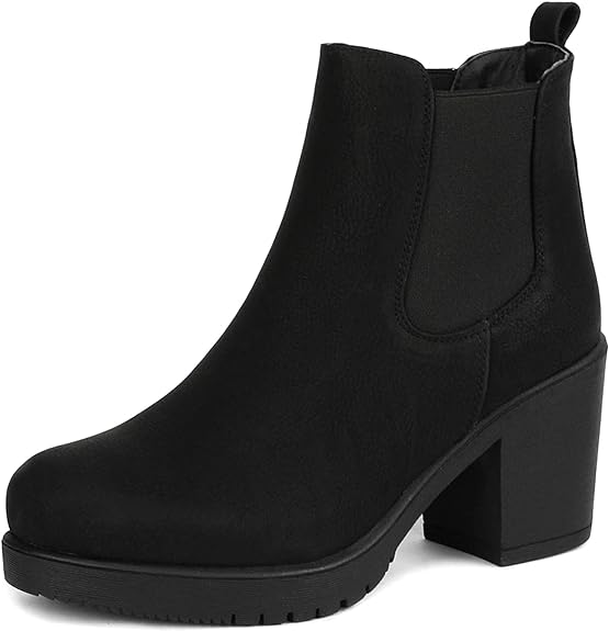 Photo 1 of [Size 8.5] DreamPairs Ankle Boots- Black Suede