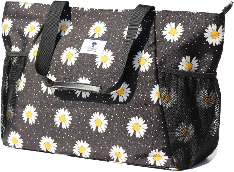 Photo 1 of ESVAN Weekender Bag Carry On Bag Overnight Tote Travel Duffle with Trolley Sleeve for Travel,Gym,Beach,Teacher,Nurse