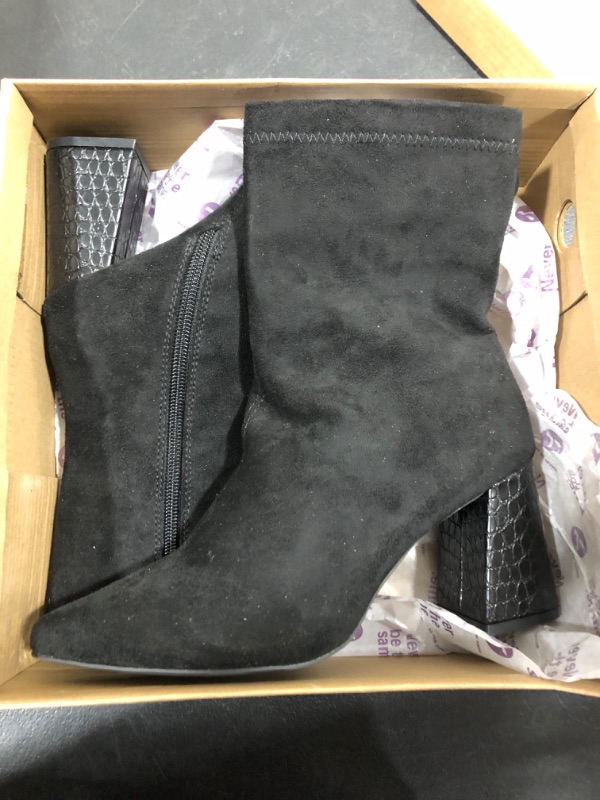 Photo 2 of [Size 5] Never Be The Same High Heeled Ankle Boots- Black Suede