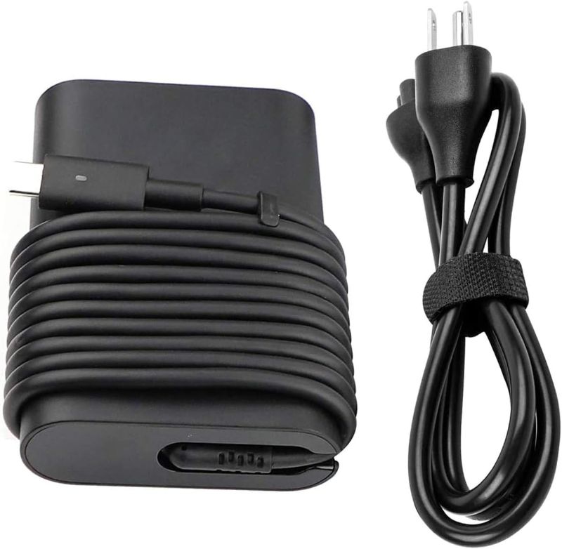 Photo 1 of 65W USB Type C AC Charger for Dell LA65NM170, 2YKOF, 02YKOF, Dell XPS 12 9250, Dell Latitude 12 7275, Dell Latitude 13 7370 Laptop Power Supply Adapter Cord