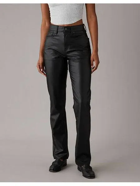Photo 1 of [Size M] Women's Black Pleather Pants