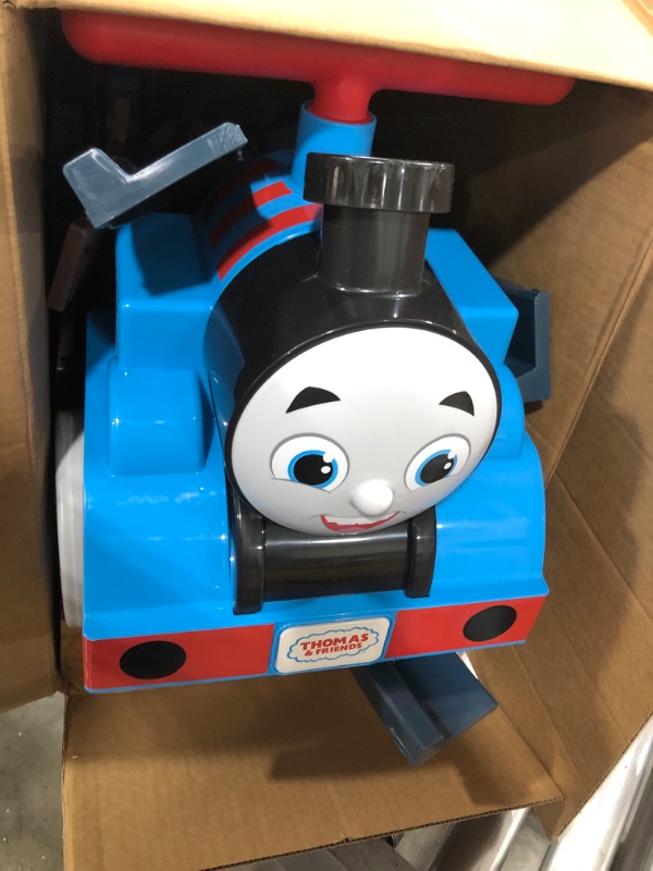 Photo 2 of Power Wheels Thomas & Friends Ride-On Train, Thomas with Track, Battery-Powered Toddler Toy for Indoor Play Ages 1+ Years?