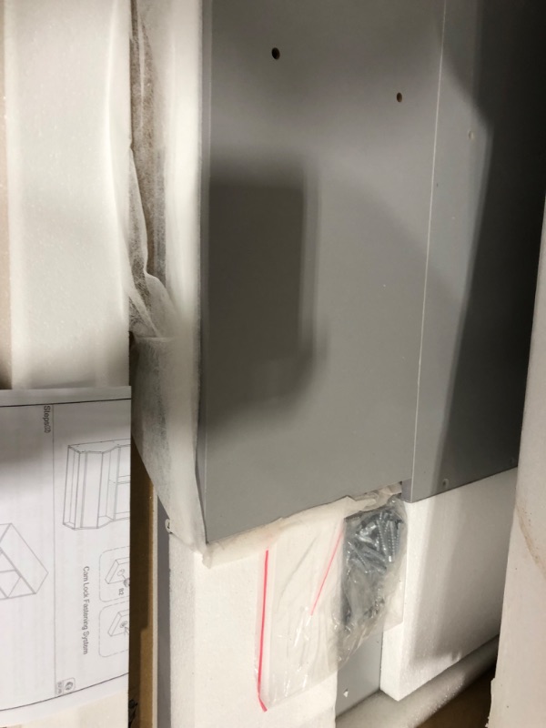 Photo 1 of Aheaplus Toy Storage Organizer with Bookcase, 5 Cubby Bookshelf Toy Storage Cabinet, Open Multi-Bins Toys&Books Storage Display Organizer for Playroom, Bedroom, Nursery, School, Grey 3 Tier Grey