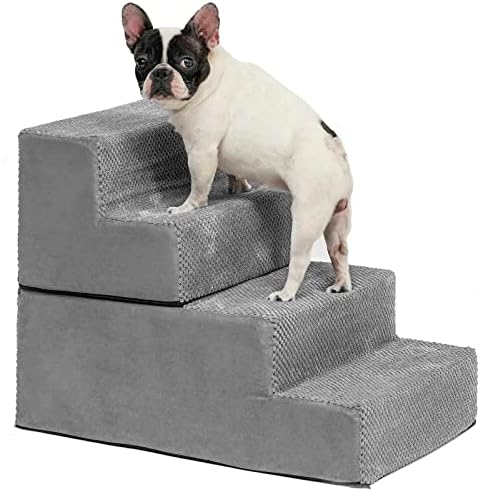 Photo 1 of 4 Step Grey Pet Stairs 