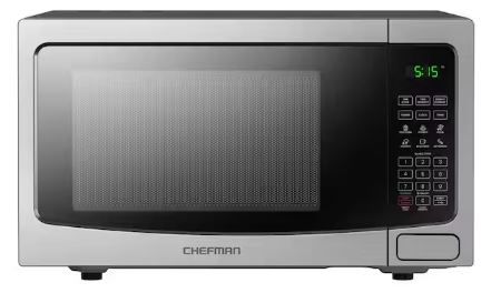 Photo 1 of 1.1 cu. ft. Microwave in Black Stainless Steel with Presets, Power Levels, Mute, 30 Seconds, Child lock, 1000 Watts