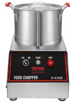 Photo 1 of Food Processor and Vegetable Chopper, 7-Quart Bowl, 750-Watt Food-Grade Stainless Steel Food Processor Chopper
