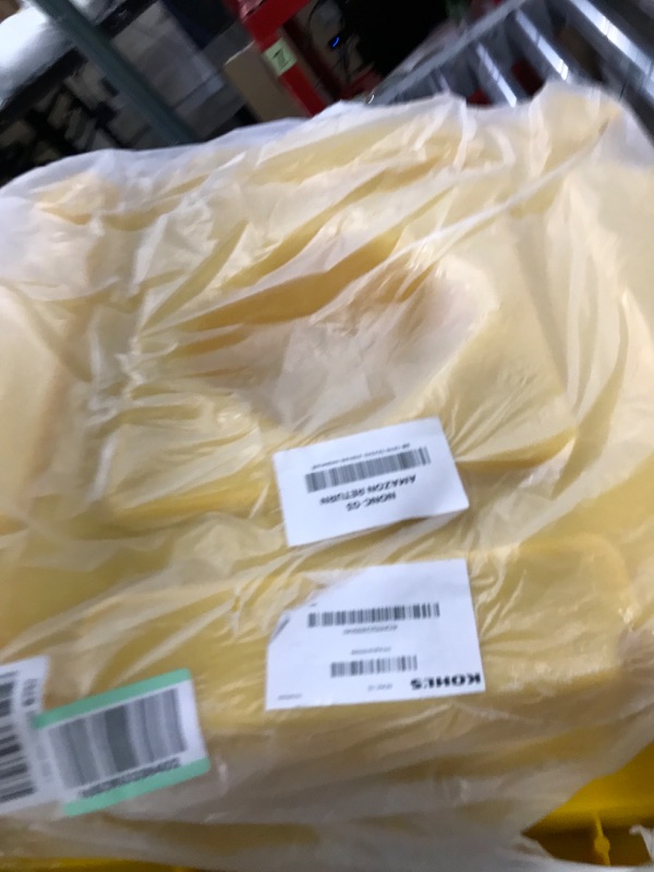 Photo 1 of Thyle Spill Containment Platform Yellow and Black Modular Spill Containment Pallet with Drain, 1 Drum Capacity, 26.4 x 26.4 x 6 Inches (1 Pcs)