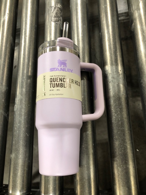 Photo 1 of Stanley Quencher H2.0 FlowState Stainless Steel Vacuum Insulated Tumbler with Lid and Straw for Water, Iced Tea or Coffee, Smoothie and More 30 oz Orchid