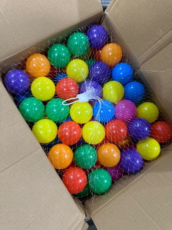 Photo 2 of bebikim Kids Ball Pit Balls 100 + 50 Count Plastic Play Pit Balls for Baby Ball Pit,150 BPA Free Colorful Pool Balls for Playpen,Kids Playhouse Party Decoration - Tent Tunnels Pit Balls (2.2") 150 balls