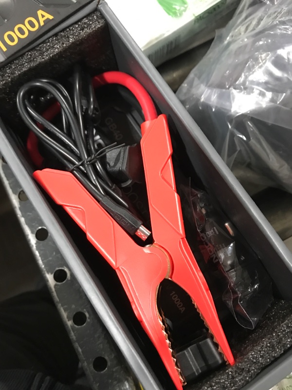 Photo 2 of GB40 1000 Amp 12-Volt UltraSafe Lithium Jump Starter For Up To 6-Liter Gasoline And 3-Liter Diesel Engines