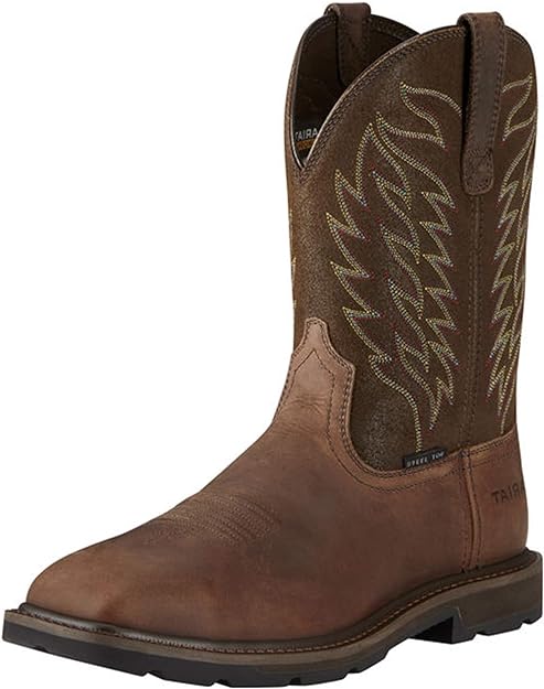 Photo 1 of Ariat Men’s Groundbreaker Wide Square Toe Steel Toe Work Boot
