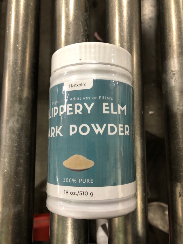 Photo 2 of 18 oz Organic Slippery Elm Powder, Organic Slippery Elm Bark Powder, 100% Pure & Natural, Food-Grade, Helps Soothe The Throat and Coughing, Vegan, Pet Friendly EXP 08/26/2025