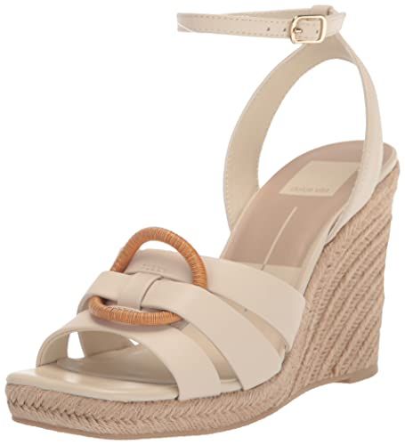 Photo 1 of [Size 9.5] DOLCE VITA Women's Maze Wedge Sandal, Ivory Leather, 9.5
