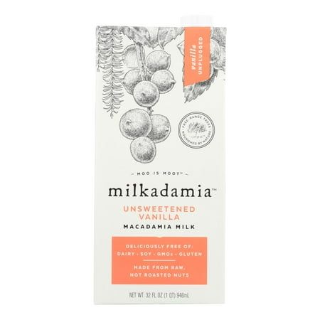 Photo 1 of (6 Pack)Milkadamia Unsweetened Vanilla 32 Fl Oz EXPIRE DEC 17 2024