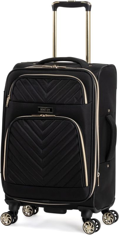 Photo 1 of Kenneth Cole REACTION Chelsea Chevron Quilted Luggage, Black, 24-Inch