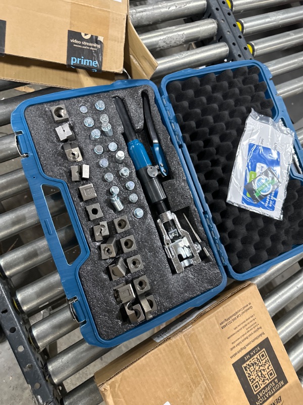 Photo 2 of TEMCo Industrial Universal Automotive Tube Flaring Tool Set (Includes Push Connect, Double Flare, Fuel, and Trans Cooler Dies) TH1911