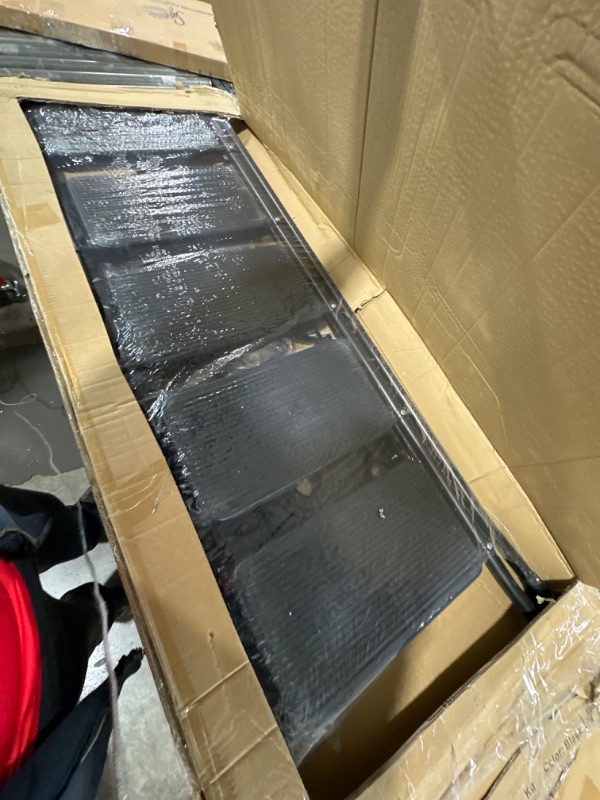 Photo 1 of 5 Step Ladder with Handrails, 330LBS Capacity, Folding Step Stool with Tool Platform, Anti-Slip Wide Pedal, Sturdy Steel Ladder for Adults for Home Kitchen Library Office, Black Black 5-Step