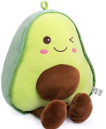 Photo 1 of 16.5 Inch Snuggly Stuffed Avocado Fruit Soft Plush Toy Hugging Pillow Gifts for Kids, Girl, Boy, and Friends Kawaii Food Shaped Baby Stuff Cuddle Toy for Christmas