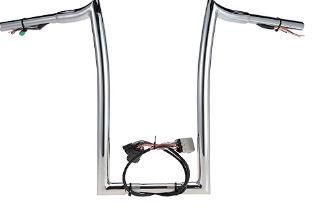 Photo 1 of  4L/17-Cup,Silver Tigersgate Pre-wired 14" Rise Road Glide Ape Hangers 1 1/4" Fat Handlebars for 2008-2013 Harley Road Glide, (Chrome? 