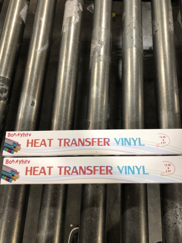 Photo 2 of  2/ Bonnyhtv Glitter HTV Heat Transfer Vinyl Roll, Glitter Iron on Vinyl for Cricut & Silhouette Cameo, 12" x 5ft Glitter Vinyl for Heat Transfer Vinyl for T-Shirts Gifts (5ft-Glitter Sky Blue) 