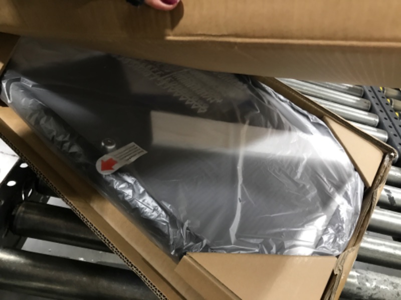 Photo 1 of EVERSUPPLY Enclosed Changeable Letter Boards Felt Message Board with Locking Door, Grey, Aluminum Frame, 26X20 inches 26 X 20 in Grey letter board