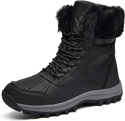 Photo 1 of Artlea Womens Mens Hiking Boots Waterproof Lightweight Ankle Warm Non Slip Fur Snow Boots for Winter SIZE 36