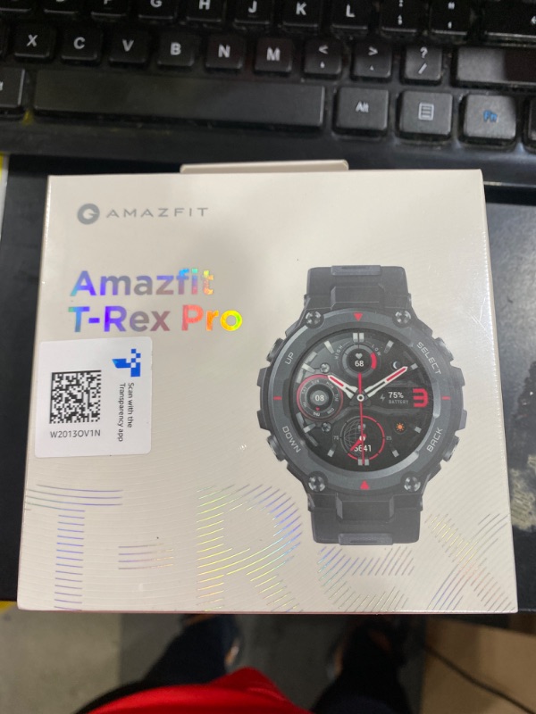Photo 2 of Amazfit T-Rex Pro Smart Watch for Men Rugged Outdoor GPS Fitness Watch, 15 Military Standard Certified, 100+ Sports Modes, 10 ATM Water-Resistant, 18 Day Battery Life, Blood Oxygen Monitor, Black