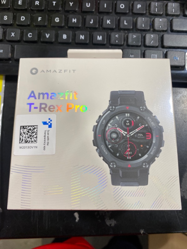 Photo 2 of Amazfit T-Rex Pro Smart Watch for Men Rugged Outdoor GPS Fitness Watch, 15 Military Standard Certified, 100+ Sports Modes, 10 ATM Water-Resistant, 18 Day Battery Life, Blood Oxygen Monitor, Black