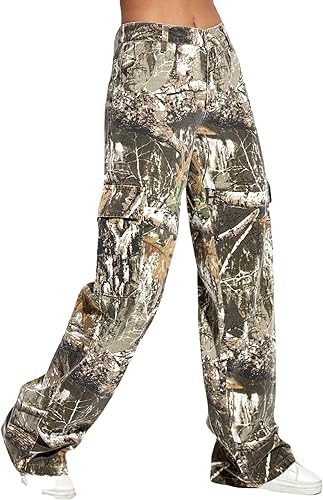 Photo 1 of [Size L] Shiyinvie Womens Casual Camouflage Camo Cargo Long Pants with Pockets