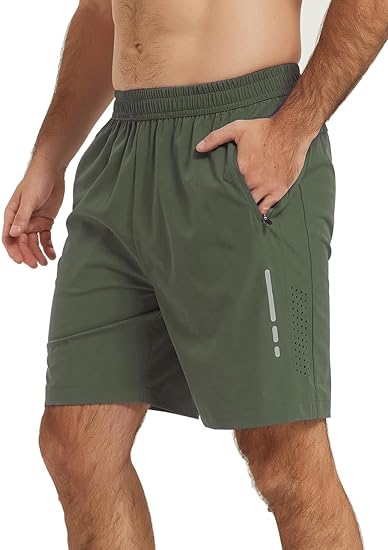 Photo 1 of [Size XXL] Laijar Men's Athletic Hiking Shorts 7" Quick Dry Lightweight Active Workout Running Gym Sports Shorts with Zipper Pockets